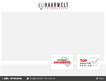 Tablet Screenshot of haarwelt-hannover.de
